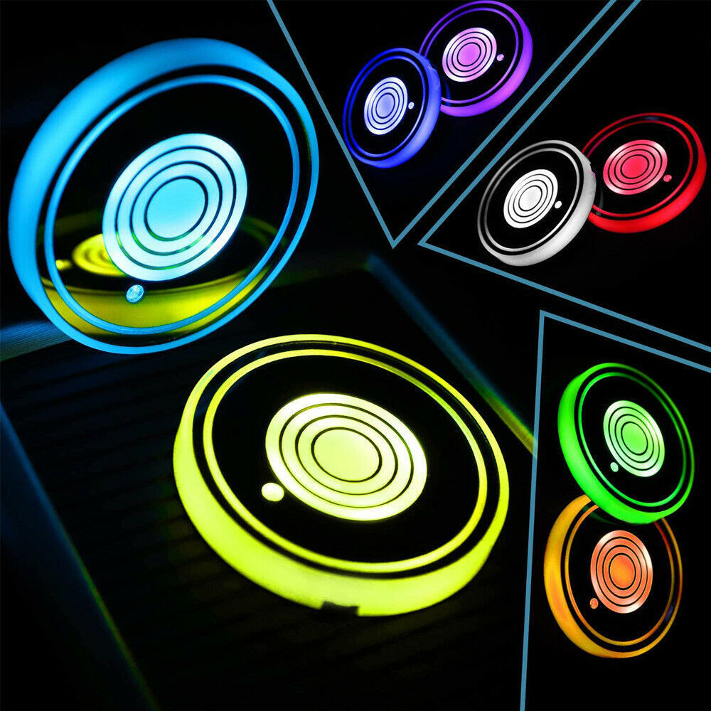 USB Charging Car Led Cup Holder Mat - My Store