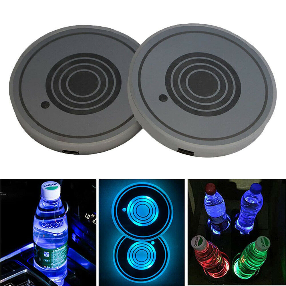 USB Charging Car Led Cup Holder Mat - My Store