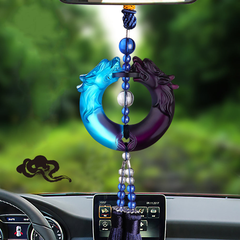 Colored Glaze Tassels Car Pendant - My Store